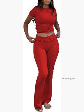 Two Piece Lounge Set for Women Summer Outfits